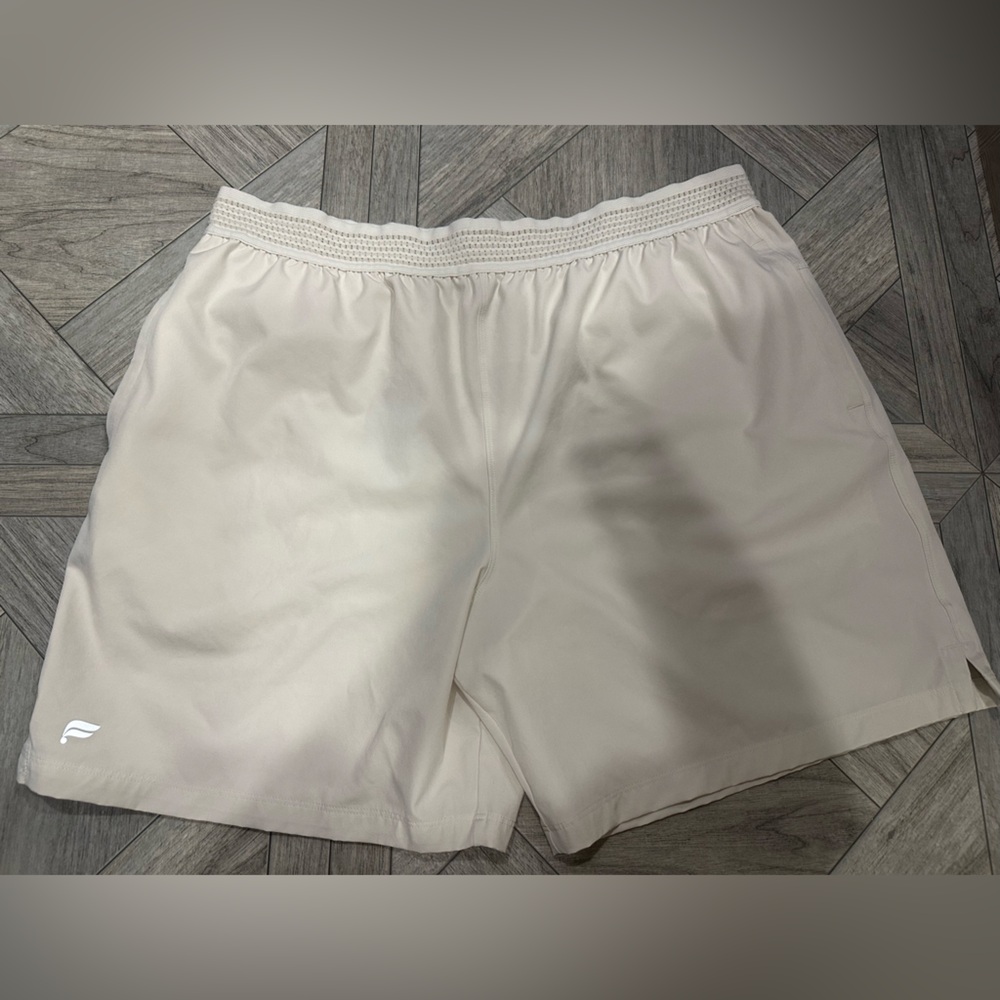 Fabletics Men's Off-White Athletic Shorts